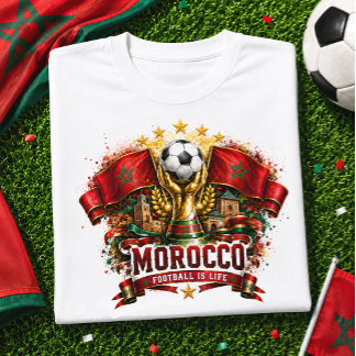 Camiseta Aficionado de Fútbol de Marruecos Atlas Lions Fútb
