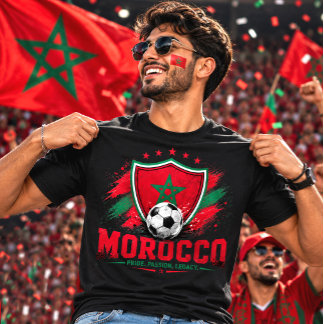Camiseta Aficionado de Fútbol de Marruecos Atlas Lions Fútb