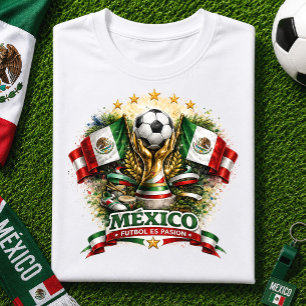 Camiseta Aficionado de Fútbol de México El Tri Fútbol Copa