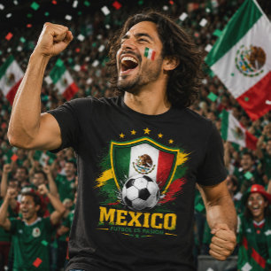Camiseta Aficionado de Fútbol de México El Tri Fútbol Copa 