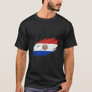 Camiseta Aficionado de fútbol de Paraguay Bandera desgastad