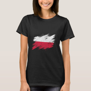 Camiseta Aficionado de fútbol de Polonia Bandera desgastada