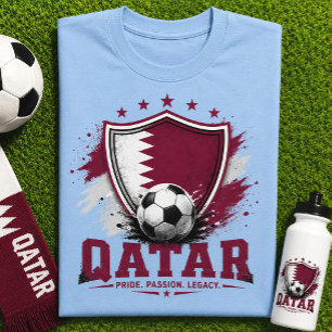 Camiseta Aficionado de fútbol de Qatar partidario de la Cop