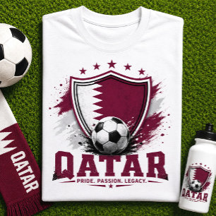 Camiseta Aficionado de fútbol de Qatar partidario de la Cop