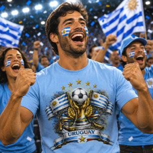 Camiseta Aficionado de Fútbol de Uruguay Hincha de la Copa 