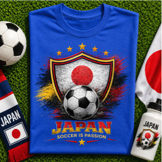 Camiseta Aficionado de Fútbol Japonés Copa Mundial de Fútbo