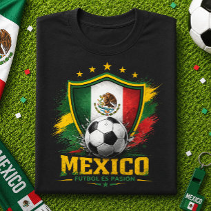 Camiseta Aficionado de Fútbol Mexicano El Tri Copa Mundial