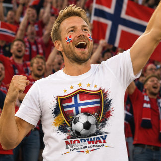 Camiseta Aficionado de Fútbol Noruego Copa Mundial de Fútbo