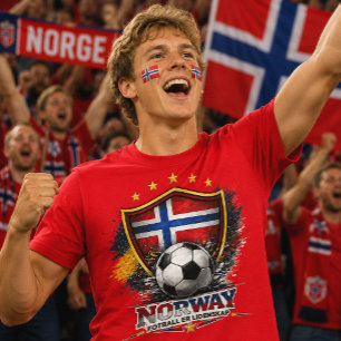 Camiseta Aficionado de Fútbol Noruego Copa Mundial de Fútbo