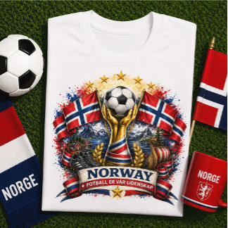 Camiseta Aficionado de Fútbol Noruego Copa Mundial de Fútbo