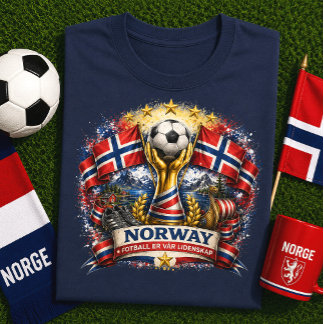 Camiseta Aficionado de Fútbol Noruego Copa Mundial de Fútbo
