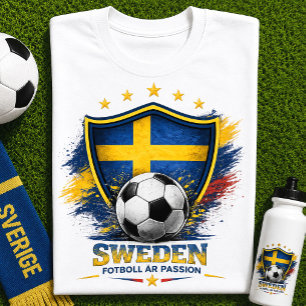 Camiseta Aficionado de Fútbol Sueco Copa Mundial de Fútbol 