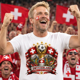 Camiseta Aficionado de Fútbol Suizo Copa Mundial de la FIFA