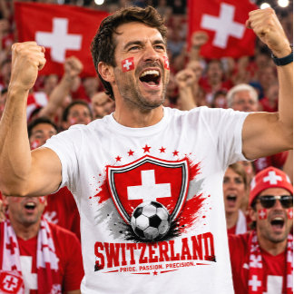 Camiseta Aficionado de Fútbol Suizo Copa Mundial de la FIFA