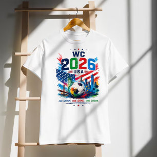 Camiseta Aficionado de Fútbol USA 2026 Una Nación Un Juego 