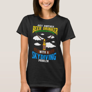 Camiseta Aficionado de la Cerveza en Paracaidismo Paracaidi
