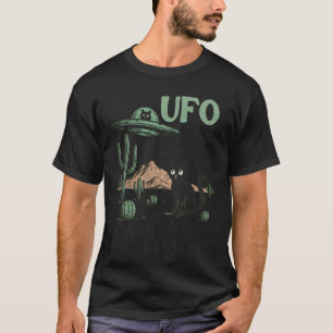 Camiseta Aficionado de la ciencia ficción caza ovnis Gato n