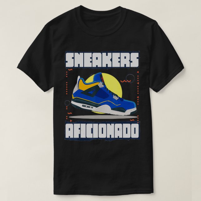 Camiseta Aficionado de las zapatillas azules (Diseño del anverso)