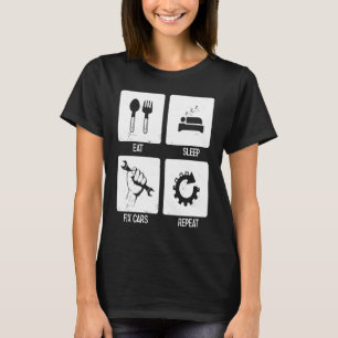 Camiseta Aficionado del automóvil sintonizador reparando he