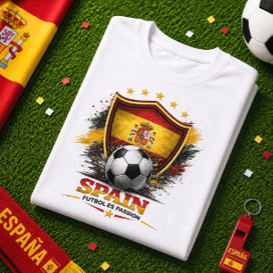 Camiseta Aficionado Fútbol España La Roja Mundial Fútbol