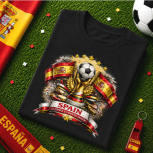 Camiseta Aficionado Fútbol España La Roja Mundial Fútbol