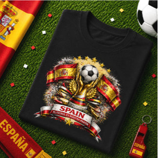 Camiseta Aficionado Fútbol España La Roja Mundial Fútbol
