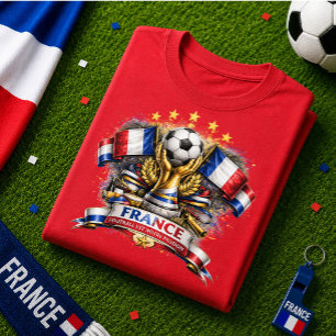 Camiseta Aficionado Fútbol Francia Copa Mundial Futbol