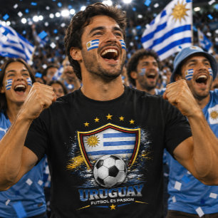 Camiseta Aficionado Fútbol Uruguay Copa Mundial De Fútbol