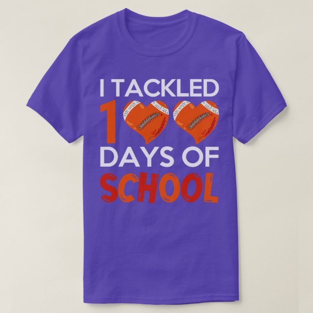 Camiseta Aficionado Gracioso Estudiantil Que Traté 100 Días (Diseño del anverso)