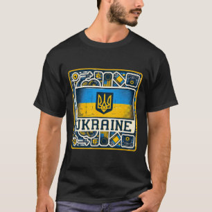 Camiseta Aficionado ucraniano vintage Abanico Bandera de Uc
