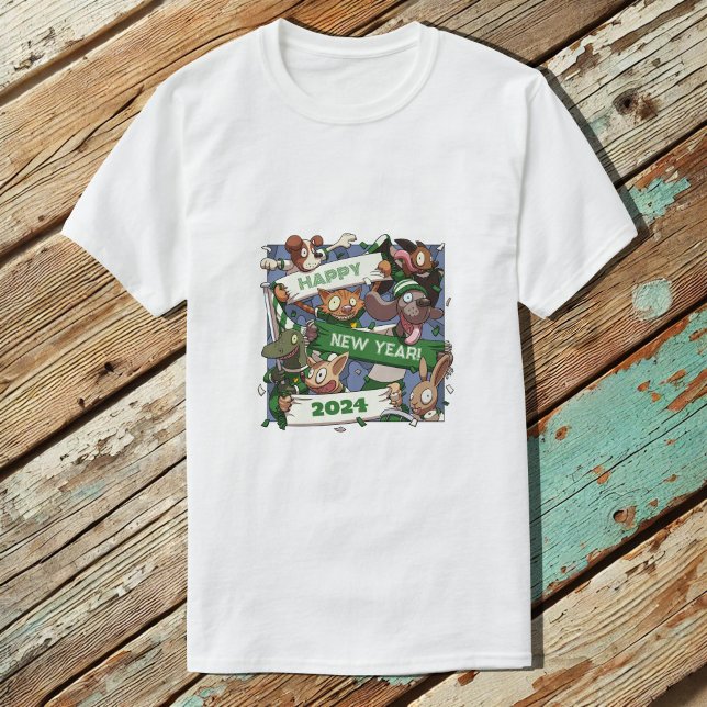 Camiseta Aficionados a los deportes de animales de Año Nuev (Subido por el creador)