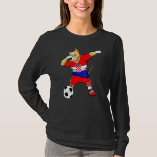 Camiseta Aficionados al fútbol croata Dabbing Pitbull Croac
