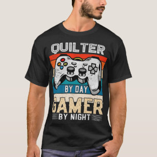 Camiseta Aficionados al videojuego nocturno de Quilter by d