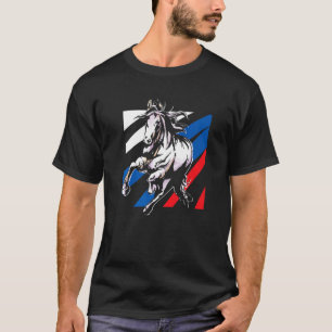 Camiseta Aficionados de los caballos Cabalgata Deporte ecue