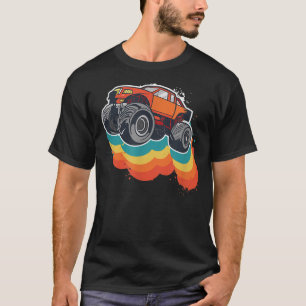 Camiseta Aficionados de los Monster Truck Retro Vintage Mon