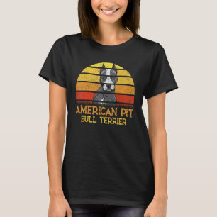 Camiseta Aficionados del perro Terrier Pit Bull Americano D