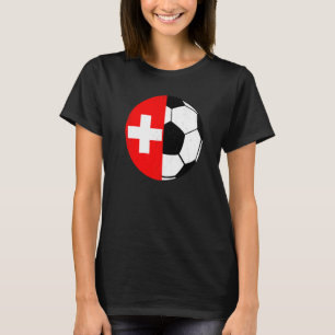 Camiseta Aficionados Fútbol Bandera Sueca Fútbol Suiza