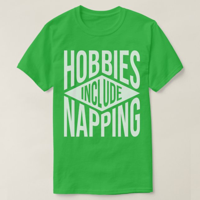 Camiseta Aficiones Incluyen Dormir V2 (Diseño del anverso)
