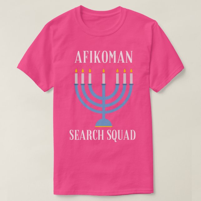 Camiseta Afikoman Search Squad Funny Passover Seder Hanukka (Diseño del anverso)