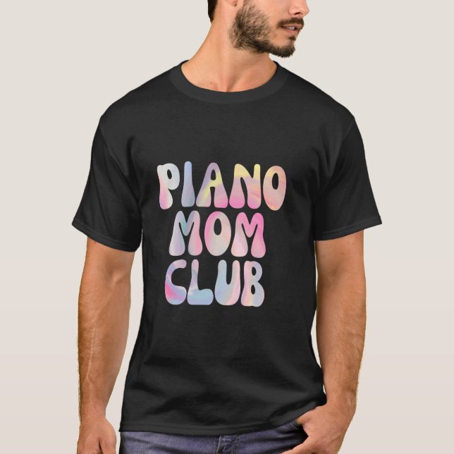Camiseta Afiliación divertida al club de mamá de piano (Anverso)