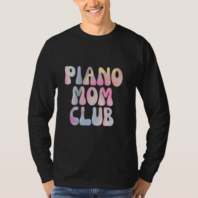 Camiseta Afiliación divertida al club de mamá de piano (Anverso)