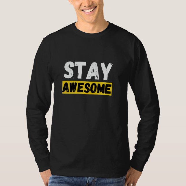 Camiseta Afimación Poderosa Mantente Increíble (Anverso)