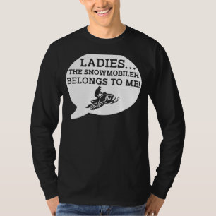 Camiseta Afirma tu entusiasta de la moto de nieve con las d