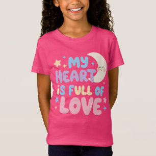 Camiseta Afirmación de bondad de niños felices corazón llen