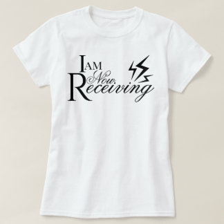 Camiseta afirmación del guión estético que estoy recibiendo