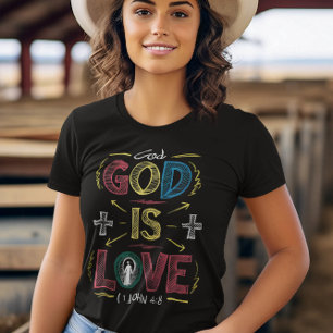 Camiseta Afirmación divina: Dios es amor