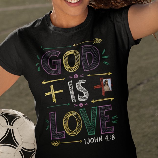 Camiseta Afirmación divina: Dios es amor (Subido por el creador)