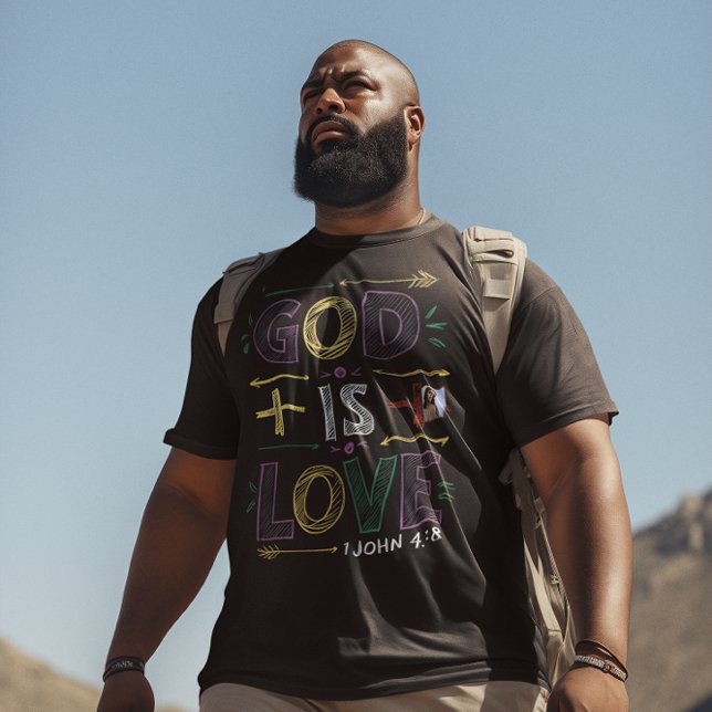 Camiseta Afirmación divina: Dios es amor (Subido por el creador)