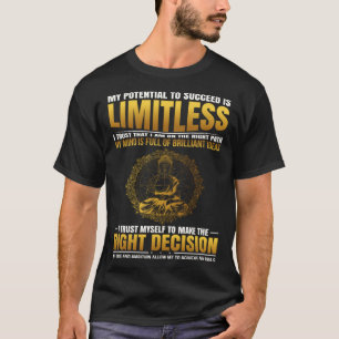 Camiseta Afirmación positiva éxito Buddha Mantra