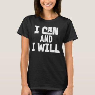 Camiseta Afirmación positiva Poderosa Motivacional que pued